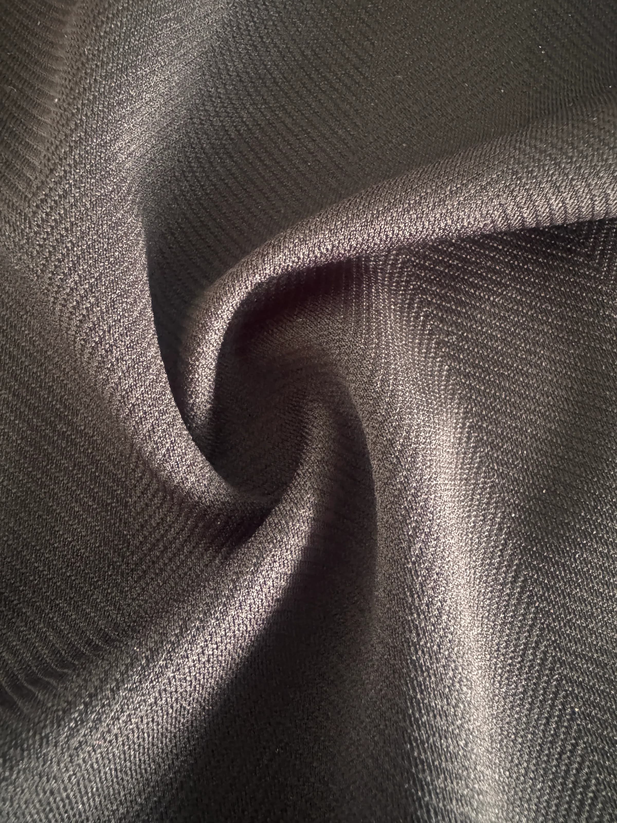 Recycled polyester herringbone fabric