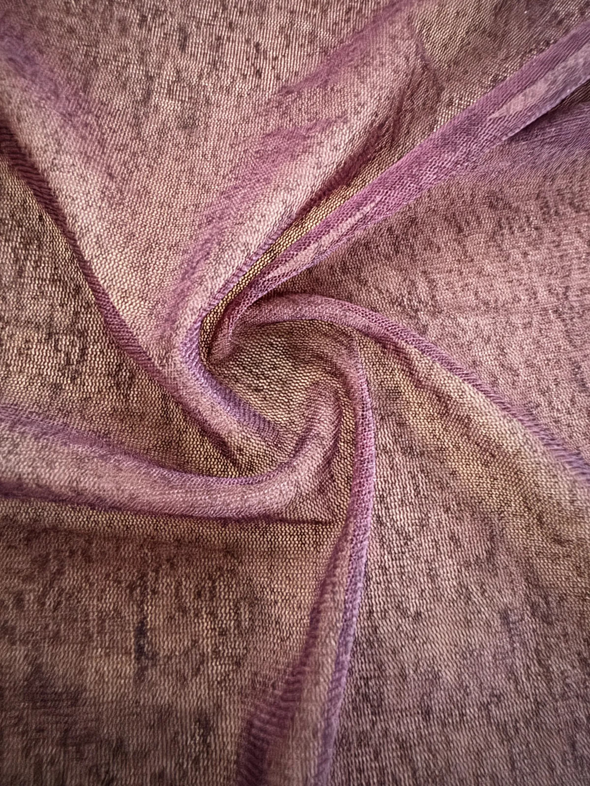 Polyester-Spandex Slub Mesh Fabric
